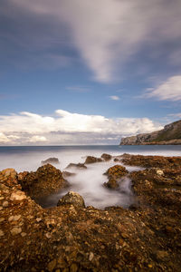 Scenic view of sea against sky