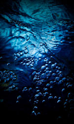 Close-up of water drops on sea