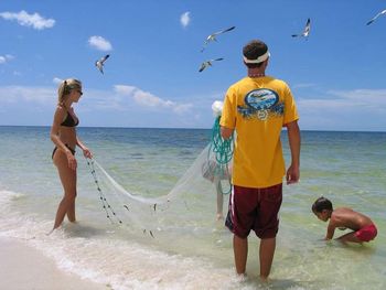 People on beach