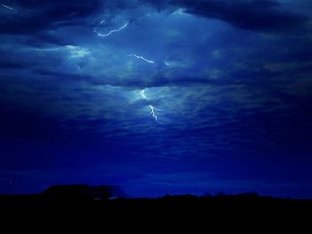 Scenic view of sky at night