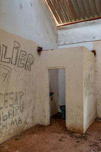 Interior of abandoned house