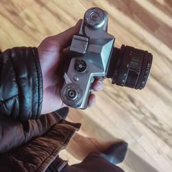 Man holding camera