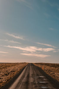 Road against sky