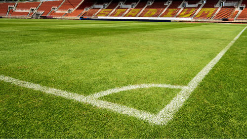 View of soccer field