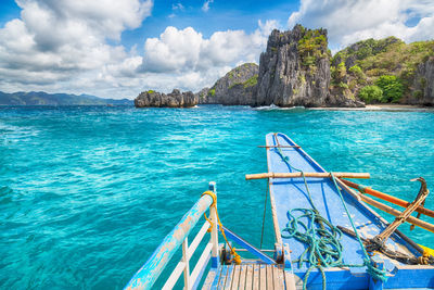 Panoramic view of sea against sky