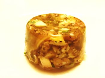 Close-up of food on white background