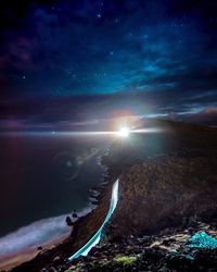 Scenic view of moon at night