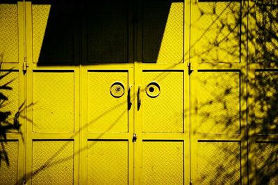 Close-up of closed door