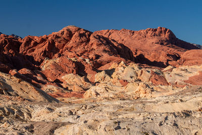 Scenic view of rocky mountains against sky