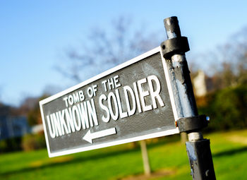 Low angle view of road sign