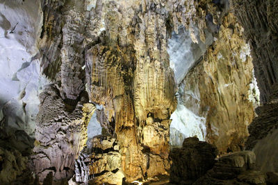 Rock formations in cave