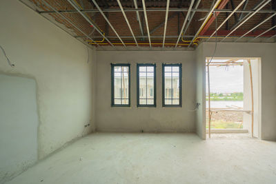 Interior of abandoned building