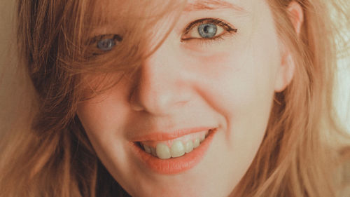 Close-up portrait of a woman