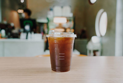 Close-up of drink on table