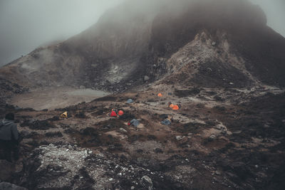 Group of people on rock