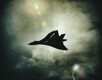 Low angle view of cloudy sky