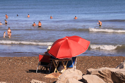 People on beach