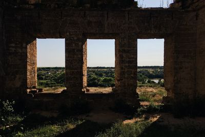 Abandoned built structure against sky