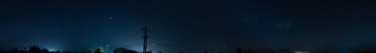 Low angle view of stars against sky at night