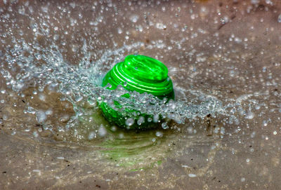 Directly above shot of drink in water