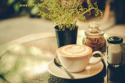 Close-up of coffee cup