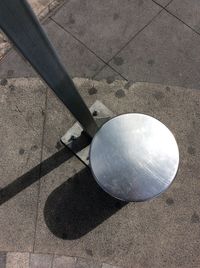 High angle view of ball balls on sand