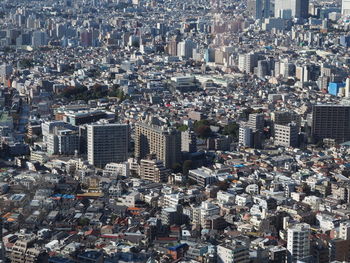 High angle view of cityscape