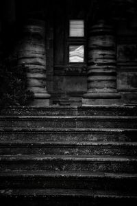 Stairs in abandoned building