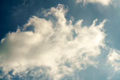 Low angle view of clouds in sky