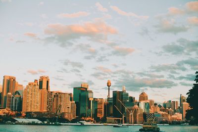 Buildings in city against sky
