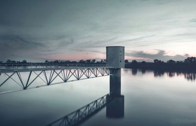 Reflection of sky on water