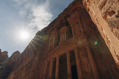 Low angle view of historical building against sky