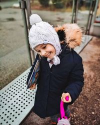 Full length of woman wearing hat