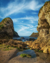 Scenic view of sea against sky