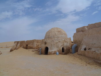 View of old ruins against sky