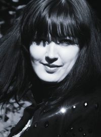 Close-up portrait of young woman