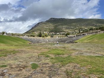 Greek ancient stadium in messene