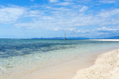 Scenic view of sea against sky