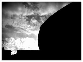 Low angle view of cloudy sky