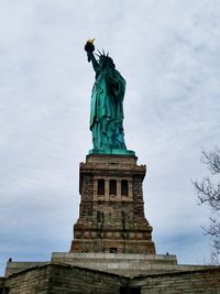 Low angle view of statue