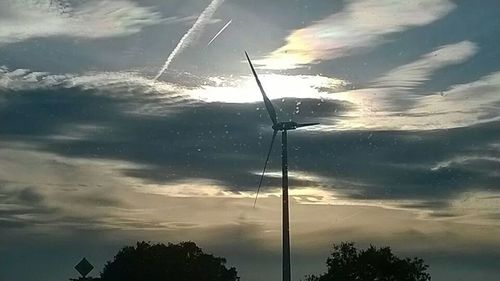 Low angle view of cloudy sky
