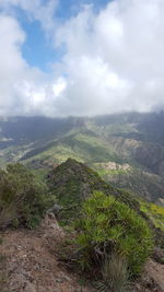 Aerial view of landscape against sky