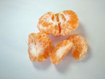 Close-up of fruits against white background