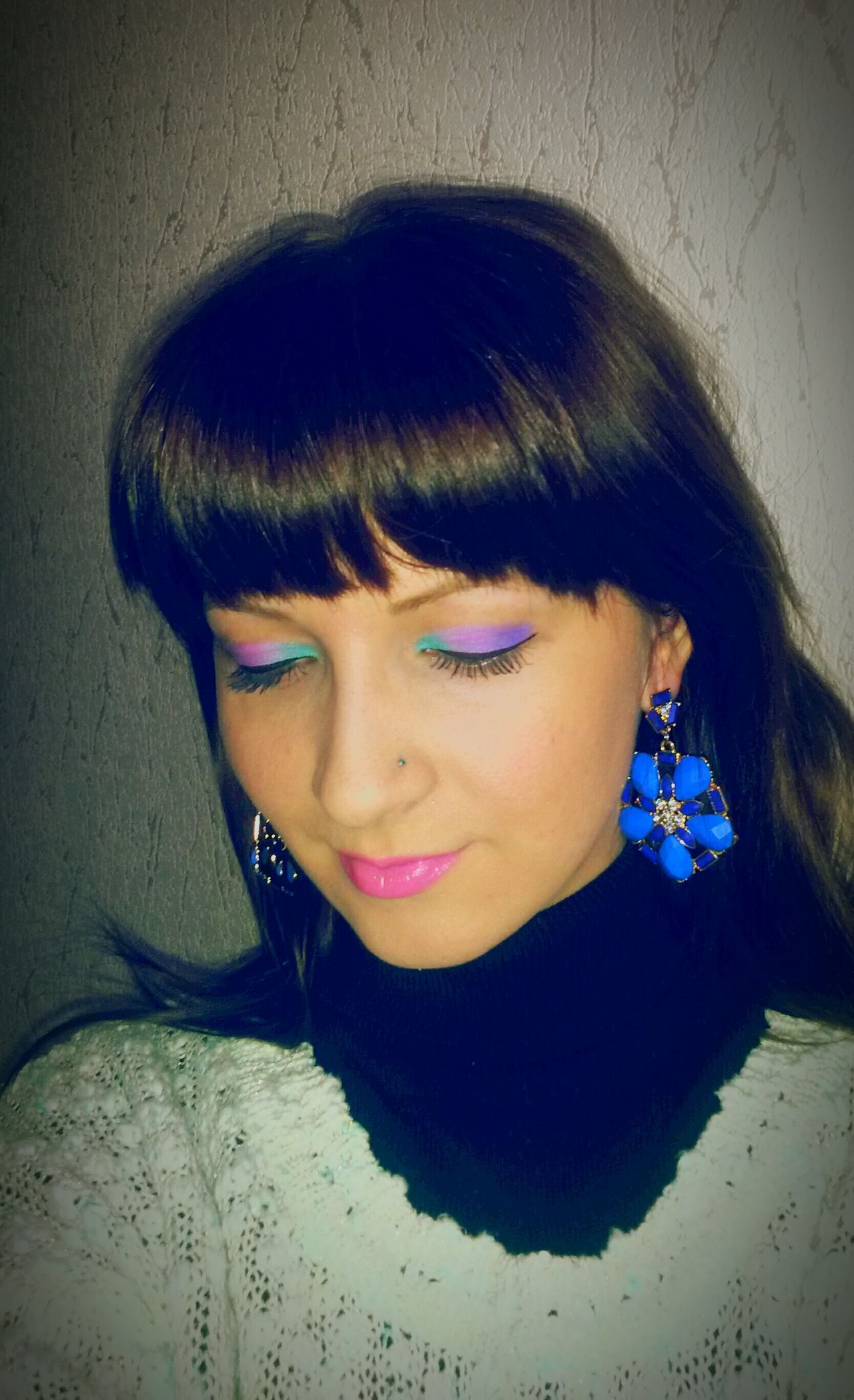 Blue earrings