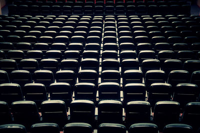 Full frame shot of empty chairs