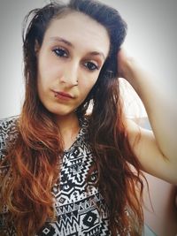 Portrait of beautiful young woman