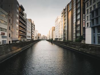 Canal along buildings
