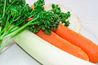 Close-up of vegetables on table