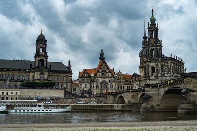 View of cathedral against cloudy sky