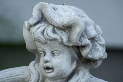 Close-up of angel statue